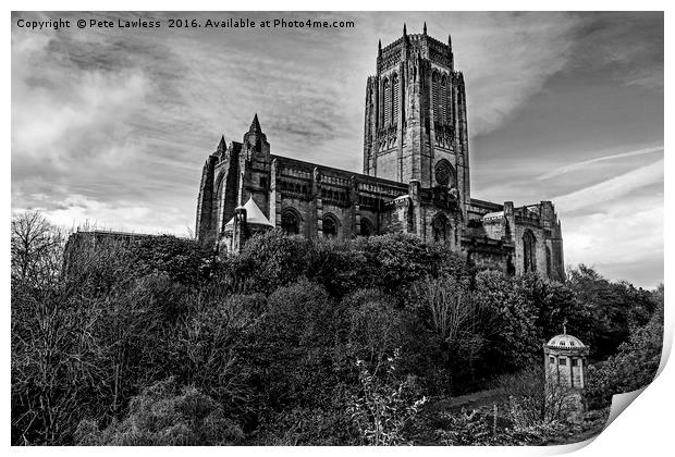  Anglican Cathedral Liverpool Print by Pete Lawless