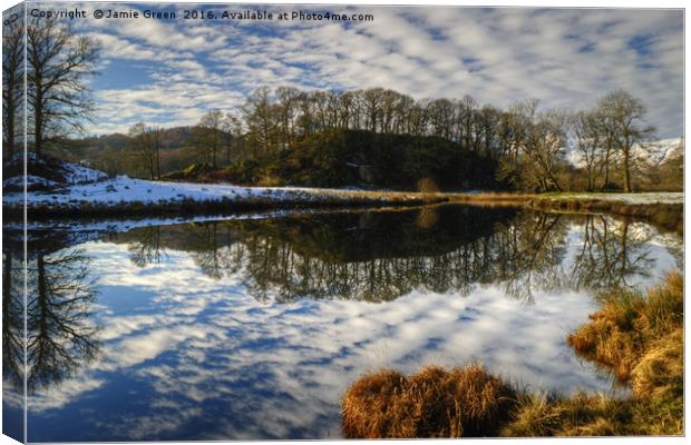 The River Brathay Canvas Print by Jamie Green