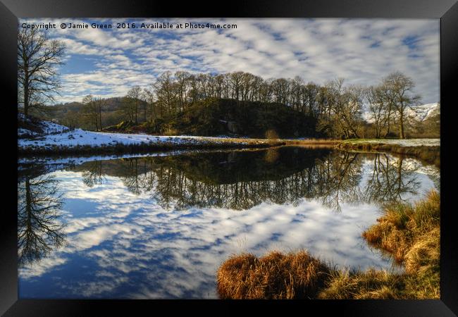 The River Brathay Framed Print by Jamie Green