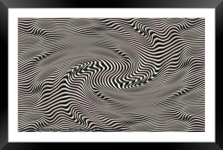 Lines Impression Framed Mounted Print by Florin Birjoveanu