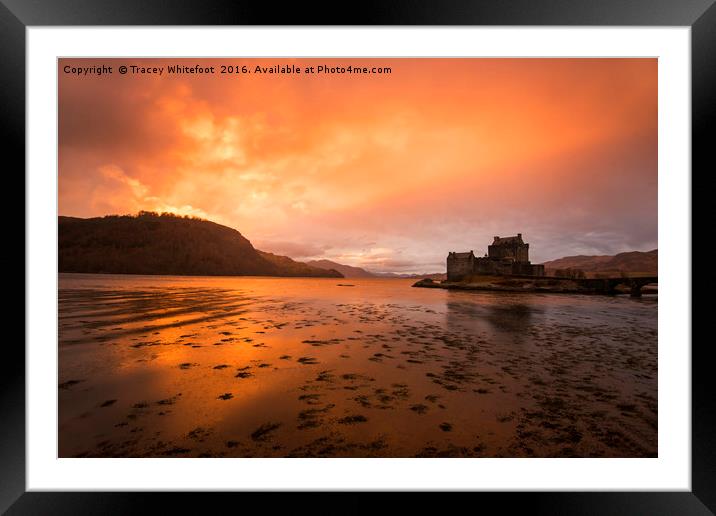 Eilean Donan Dusk Framed Mounted Print by Tracey Whitefoot
