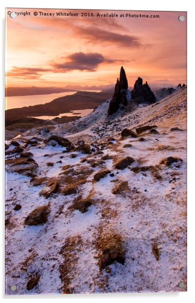 Storr Sunrise  Acrylic by Tracey Whitefoot