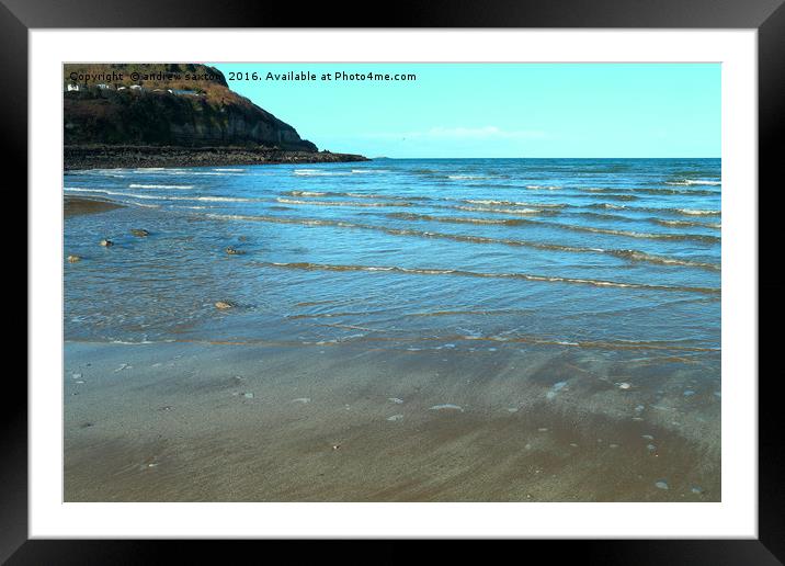 WELSH TIDE Framed Mounted Print by andrew saxton