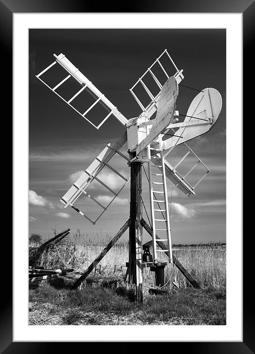 Post Mill at Upton Framed Mounted Print by Stephen Mole