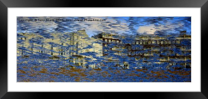 Sand Reflections Abstract Framed Mounted Print by Tony Sharp LRPS CPAGB