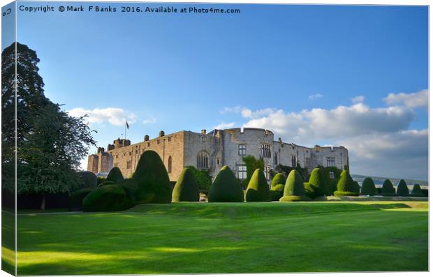 Chirk Castle ,Wales . Canvas Print by Mark  F Banks