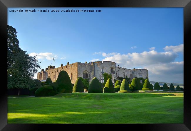 Chirk Castle ,Wales . Framed Print by Mark  F Banks
