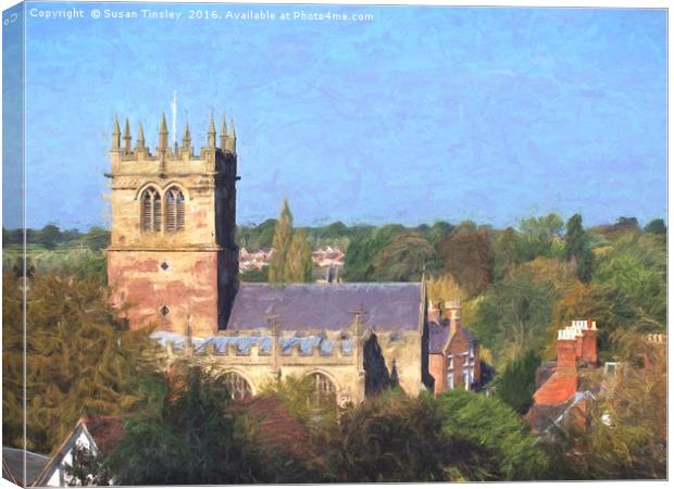 Shropshire church Canvas Print by Susan Tinsley