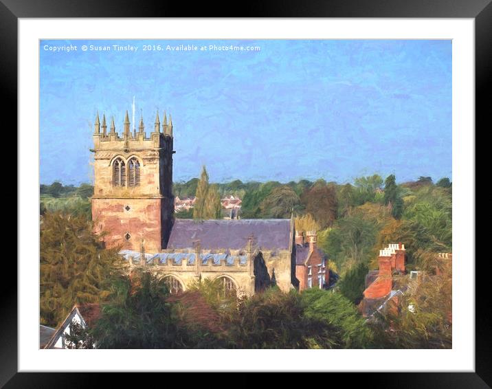 Shropshire church Framed Mounted Print by Susan Tinsley