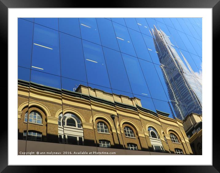 Shard of reflection Framed Mounted Print by ann molyneux