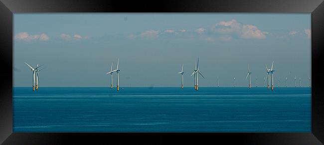 wind turbines Framed Print by nina saunders