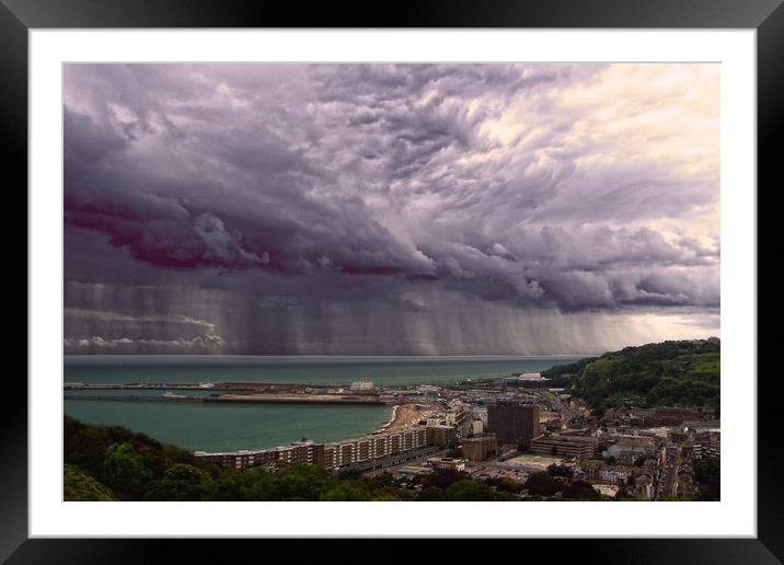 Storm over the Channel Framed Mounted Print by Stuart Chapman