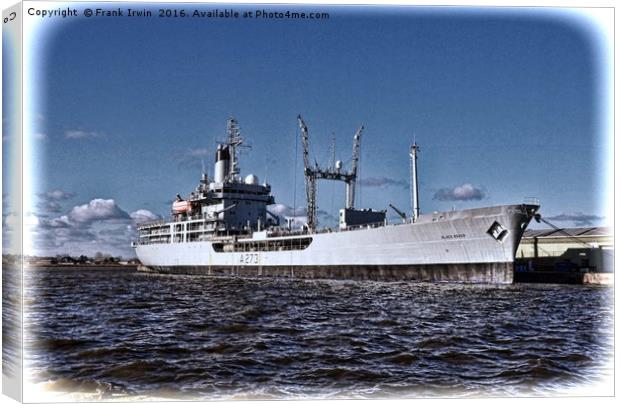 RFA Black Rover (Grunged finish) Canvas Print by Frank Irwin