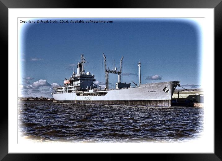 RFA Black Rover (Grunged finish) Framed Mounted Print by Frank Irwin