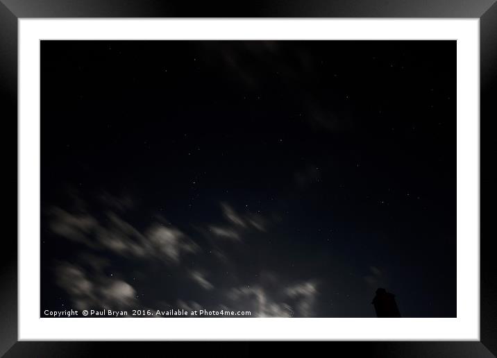 Stars and Clouds - UK Framed Mounted Print by Paul Bryan