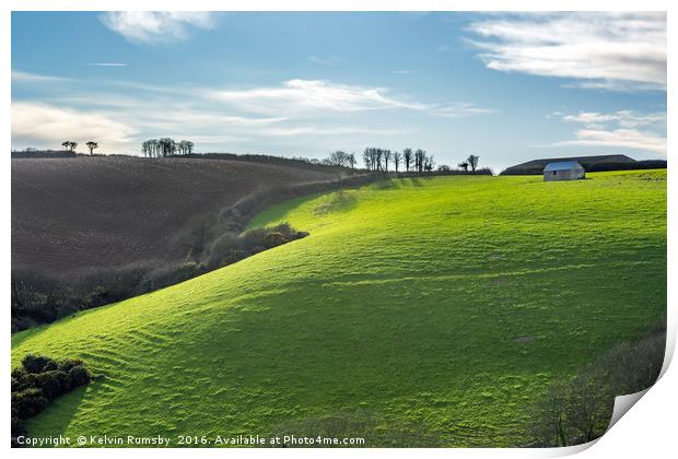 green field Print by Kelvin Rumsby