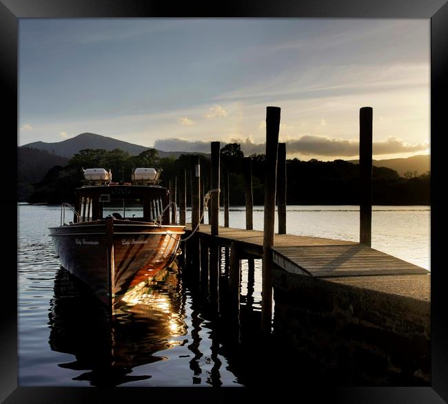 Derwent water Cumbria Framed Print by Tony Bates