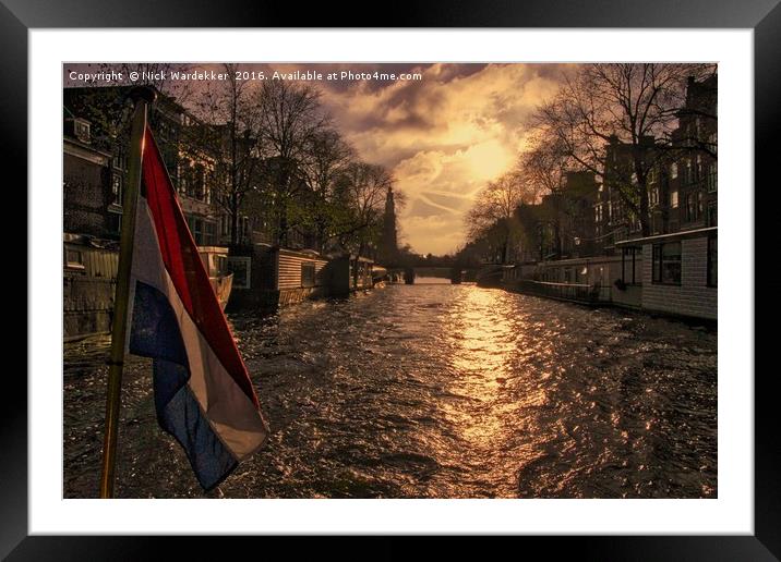 The Westerkerk in Amsterdam Framed Mounted Print by Nick Wardekker