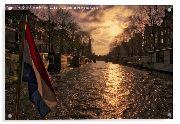The Westerkerk in Amsterdam Acrylic by Nick Wardekker