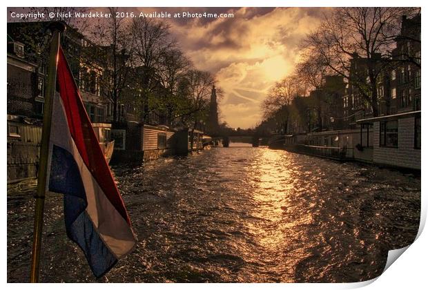 The Westerkerk in Amsterdam Print by Nick Wardekker