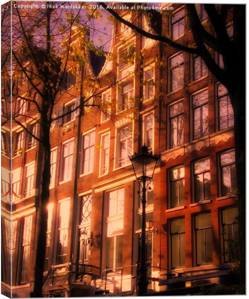Romantic Amsterdam Canvas Print by Nick Wardekker