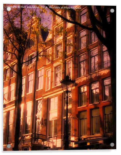 Romantic Amsterdam Acrylic by Nick Wardekker