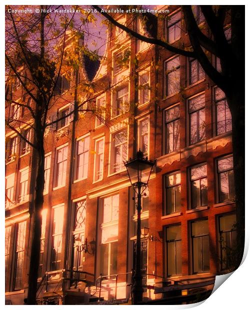 Romantic Amsterdam Print by Nick Wardekker