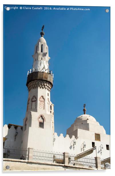 Abu Haggag Mosque  Acrylic by Claire Castelli