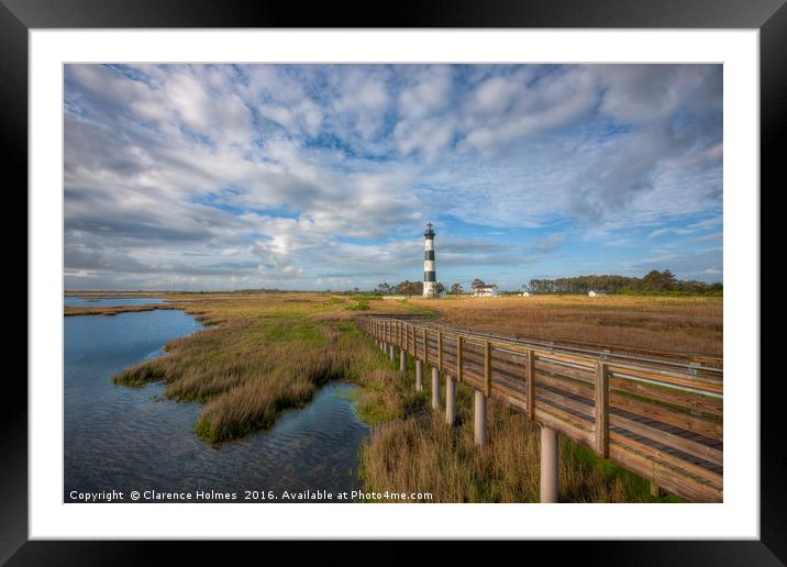 Bodie Island Lighthouse I Framed Mounted Print by Clarence Holmes