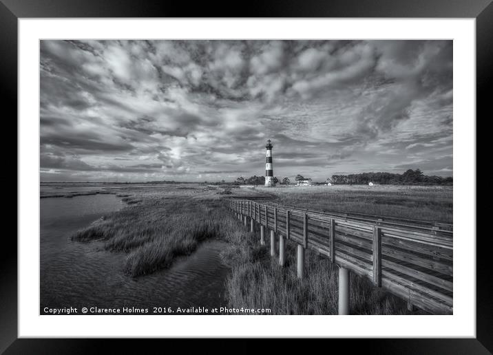 Bodie Island Lighthouse II Framed Mounted Print by Clarence Holmes
