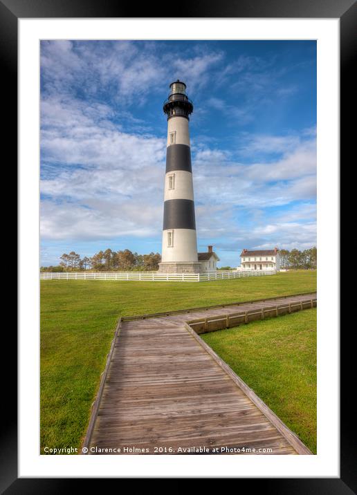 Bodie Island Lighthouse III Framed Mounted Print by Clarence Holmes