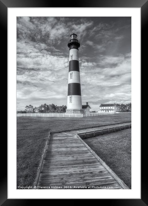 Bodie Island Lighthouse IV Framed Mounted Print by Clarence Holmes