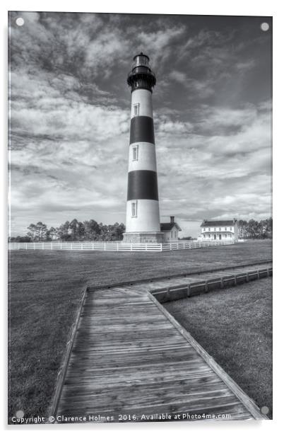 Bodie Island Lighthouse IV Acrylic by Clarence Holmes