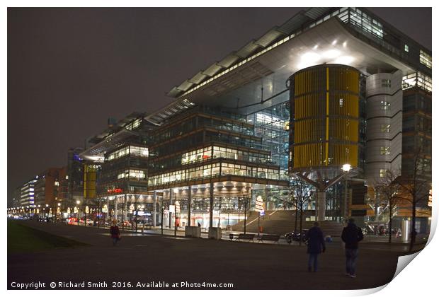    DSC_4456 Berlin buildings at night              Print by Richard Smith