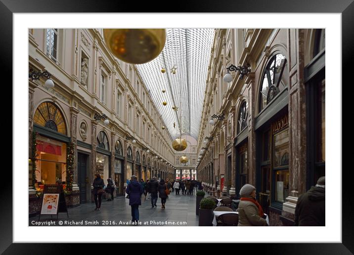     4785 Brussels shopping mall                    Framed Mounted Print by Richard Smith