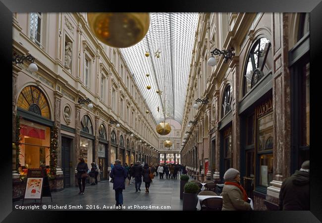     4785 Brussels shopping mall                    Framed Print by Richard Smith