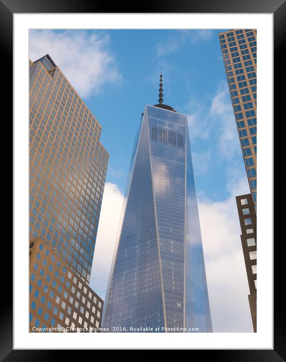One World Trade Center I Framed Mounted Print by Clarence Holmes