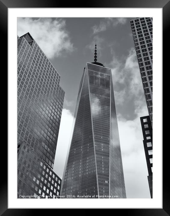 One World Trade Center II Framed Mounted Print by Clarence Holmes