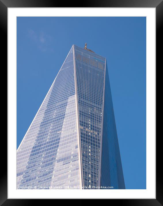 One World Trade Center III Framed Mounted Print by Clarence Holmes