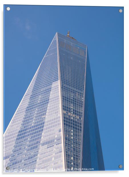 One World Trade Center III Acrylic by Clarence Holmes