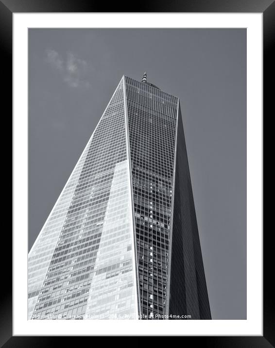 One World Trade Center Framed Mounted Print by Clarence Holmes