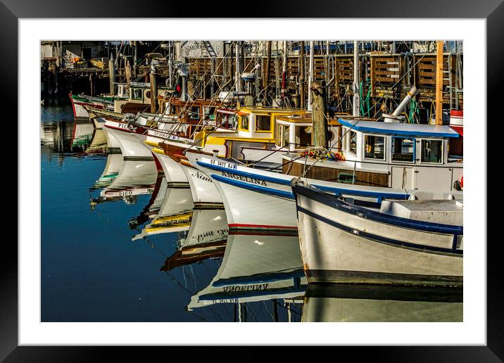 The Crab Fleet II Framed Mounted Print by Bill Gallagher