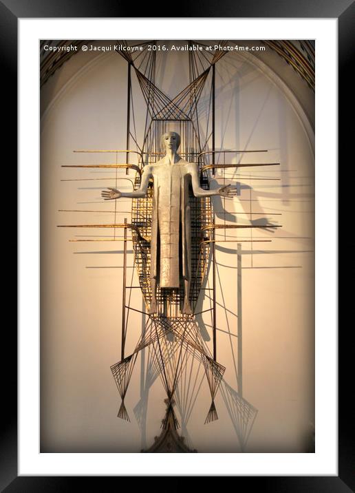Christ The Worker. Framed Mounted Print by Jacqui Kilcoyne