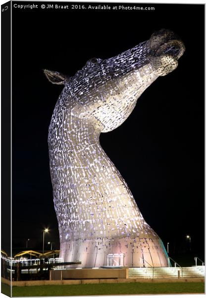 The Right Kelpie at Night Canvas Print by Jane Braat