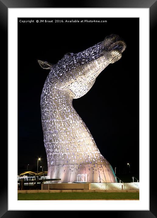 The Right Kelpie at Night Framed Mounted Print by Jane Braat