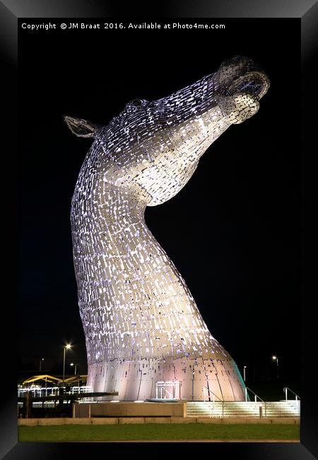 The Right Kelpie at Night Framed Print by Jane Braat