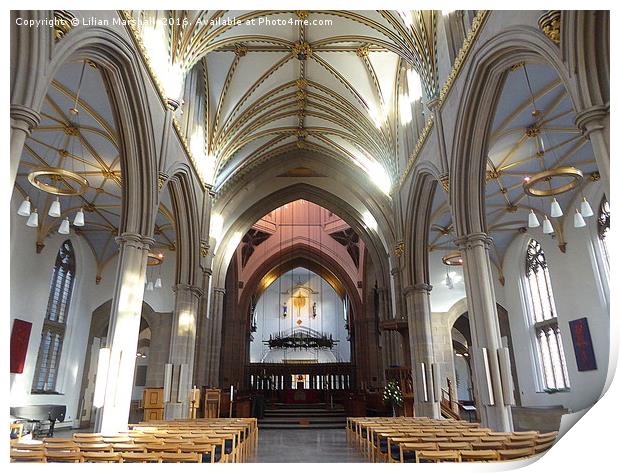 Blackburn Cathedral  Print by Lilian Marshall