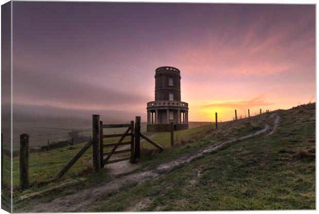 Clavell tower Dorset  Canvas Print by Shaun Jacobs