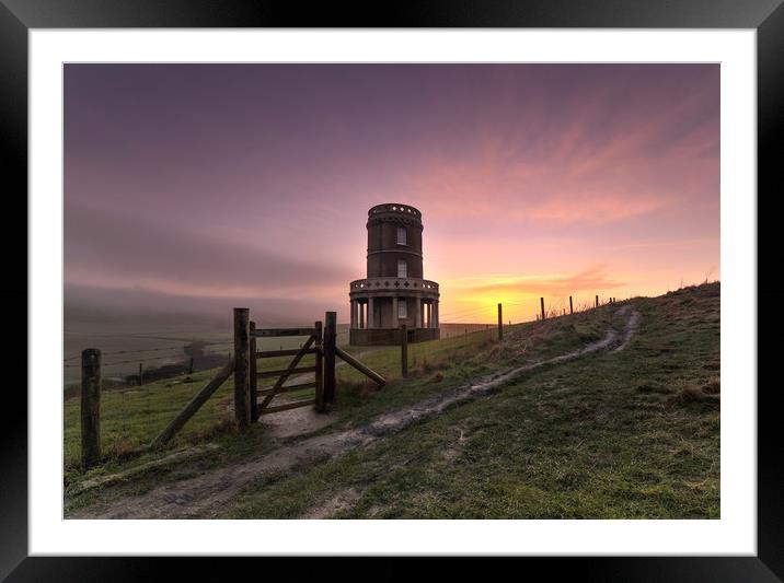Clavell tower Dorset  Framed Mounted Print by Shaun Jacobs