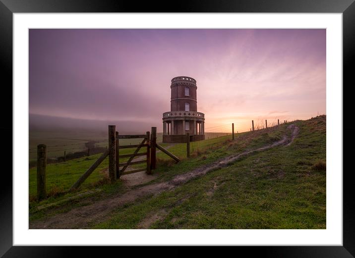 Clavell tower Dorset  Framed Mounted Print by Shaun Jacobs